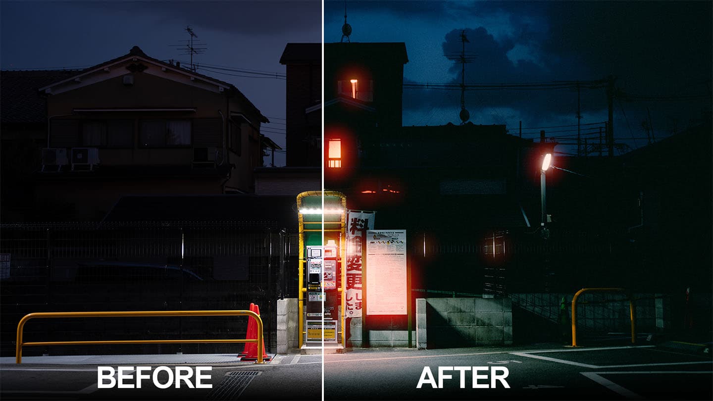 Before and After - Analog Vibes Vol. 2 Preset Effect